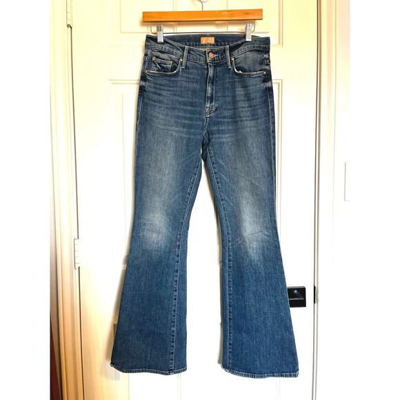 Mother Weekender Love Bomb Flare Jeans Blue Size 28 - Picture 2 of 9